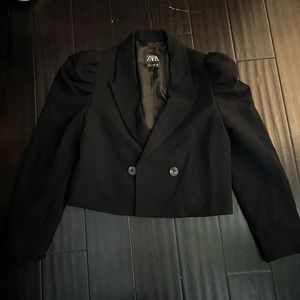 Zara cropped blazer jacket
